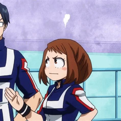 my hero gif|my hero academia kissing gif.